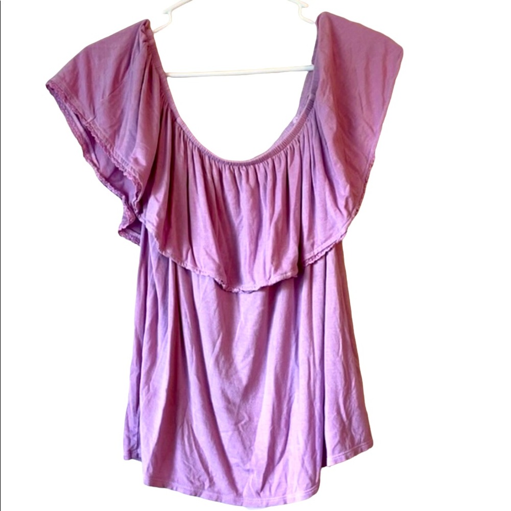 American Eagle Off the Shoulder Layered Top